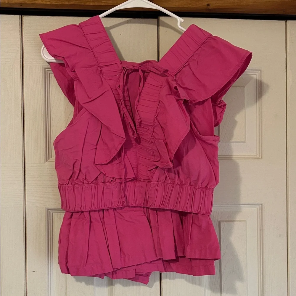 Pink Ruffle Two-Piece Outfit - Picture 3 of 4